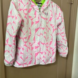 Under Armour Pink and White Patterned Jacket
